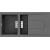 Zlewozmywak Elleci SMART 475 KERATEK K99 DARK GREY LKI47599SMT
